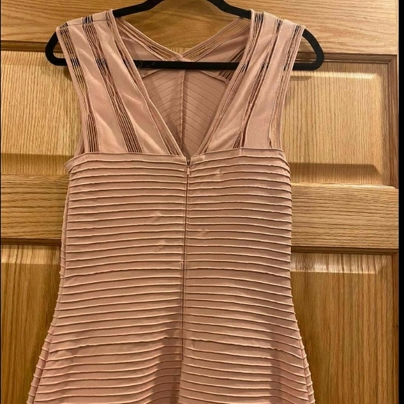 Tadashi Shoji  Pintuck Ruffled Illusion Tank Dress - Picture 7 of 16